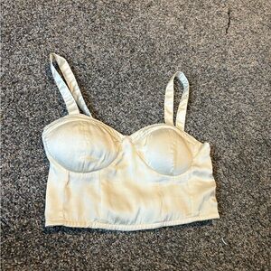 Elegant Cream Crop Top